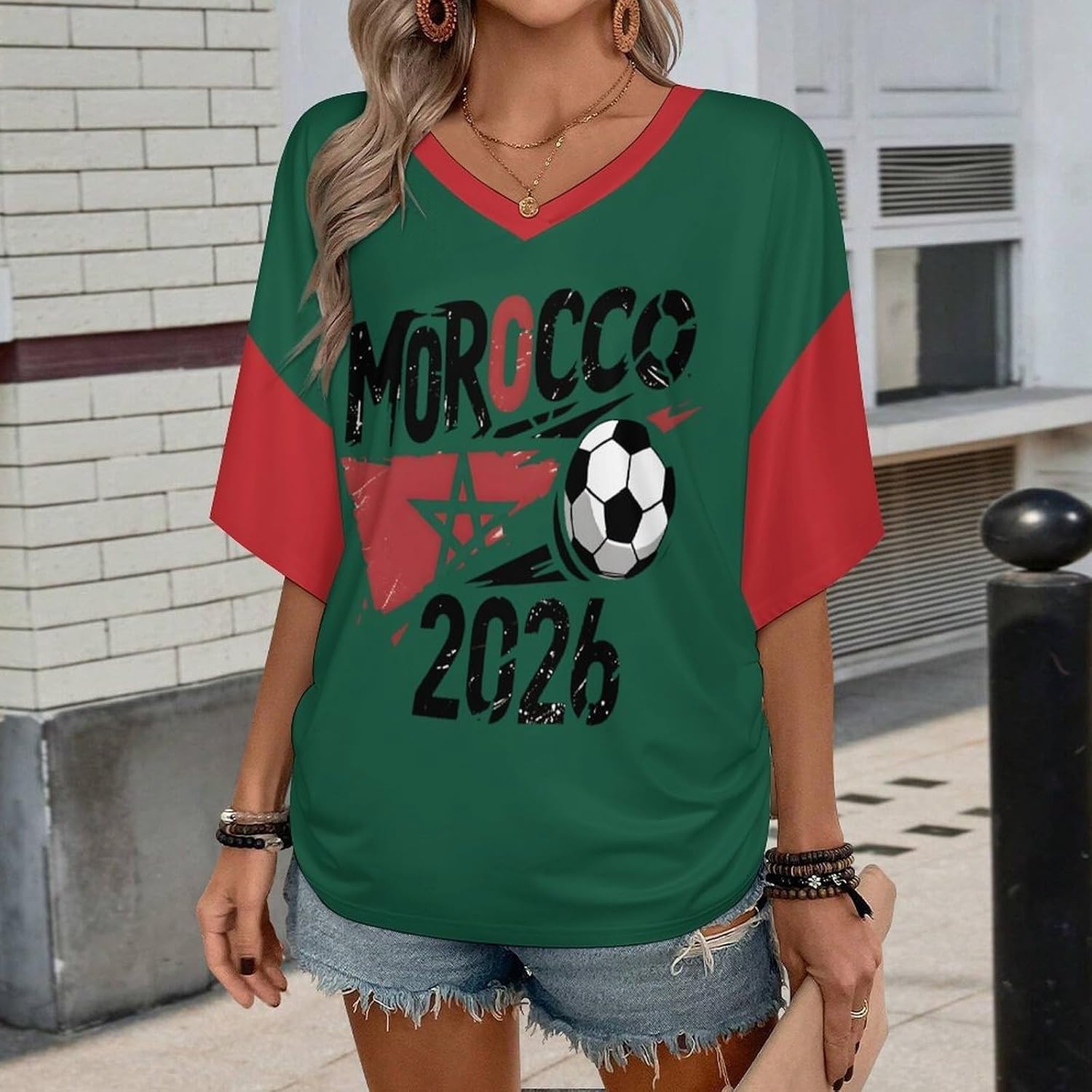 Maillot de Foot 2026 Tee Shirt Femmes T-Shirt Fan Musique Mode Streetwear Impression 3D Haut Plusieurs Modèles Disponibles Cadeaux pour Fans T Shirt d'été pour Les Fans de Football Maillot Supporter - Image 3
