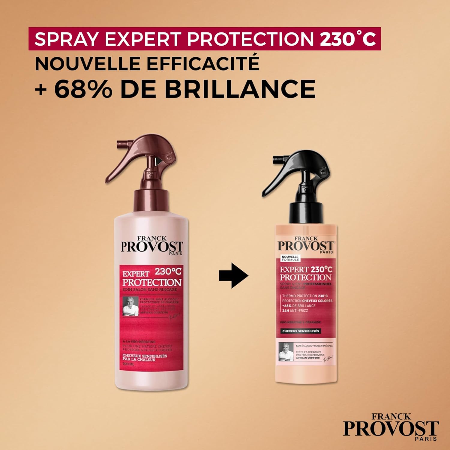 Franck Provost F. Provost Soin 4-en-1 sans Rinçage Professionnel Expert Protection 230°C 190 ml - Image 2