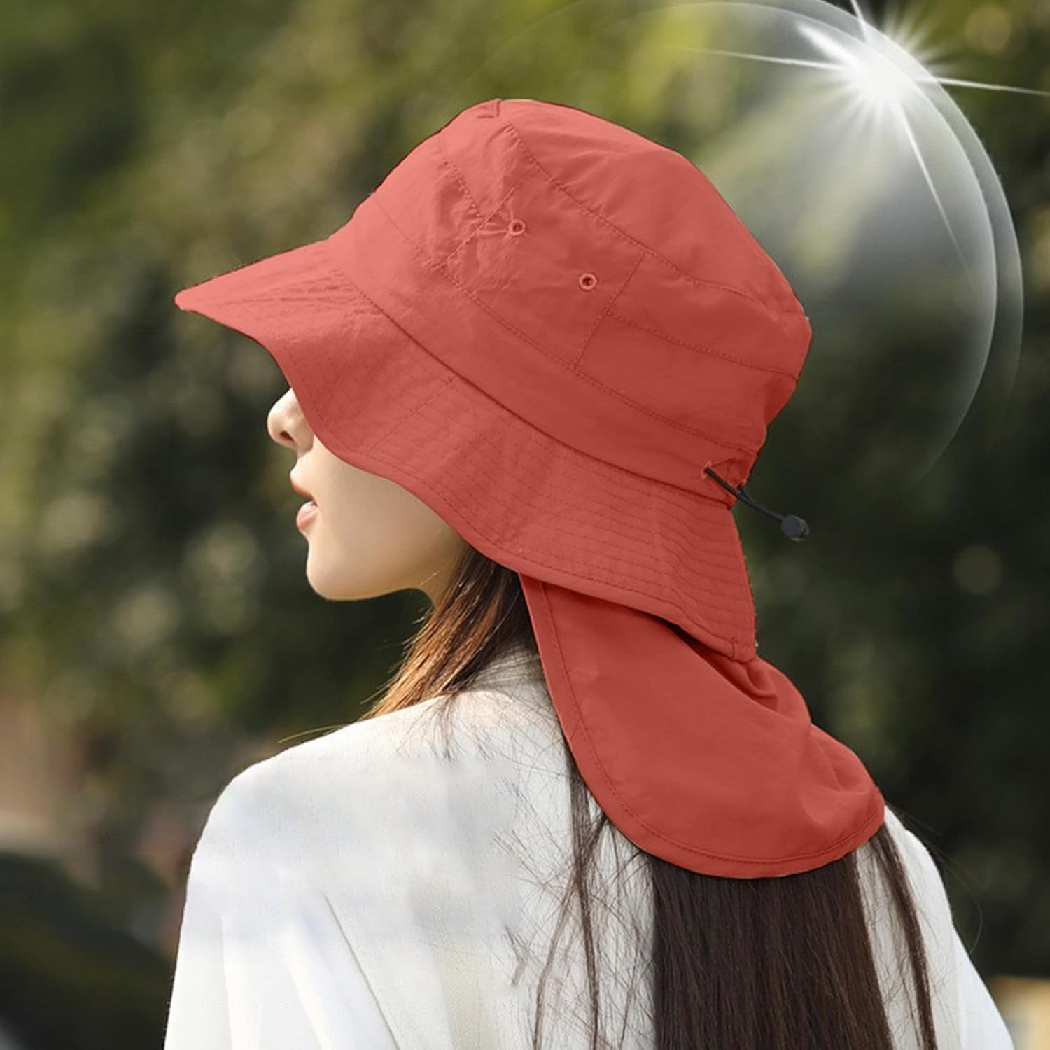 Générique Chapeau Paille Femme Soleil Canotier Casquette Beige Bob Queue De Cheval Anti-UV Bobs Anti UV 50 Casquettes Visières Ete Pliable Mariage - Image 4