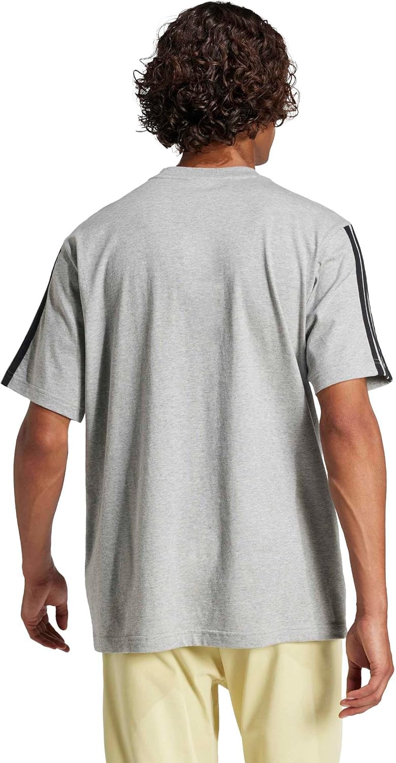 Adidas Essentials Three Stripes Single Jersey Tee T-Shirt Homme (Lot de 1) - Image 2