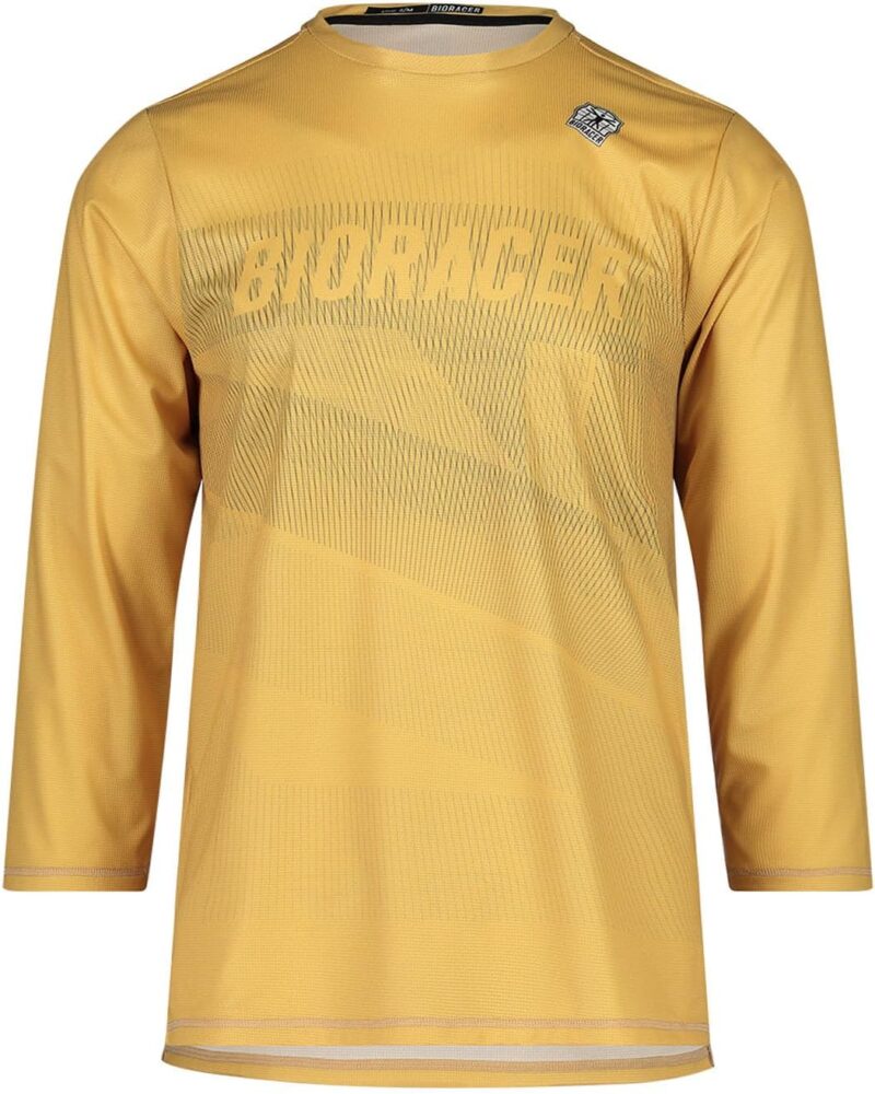 Bioracer Off-Road Maillot de Cyclisme VTT/Gravel mi-Saison pour Homme, Sahara, Manches Trois-Quarts, Tissu Respirant et résistant, Taille XS