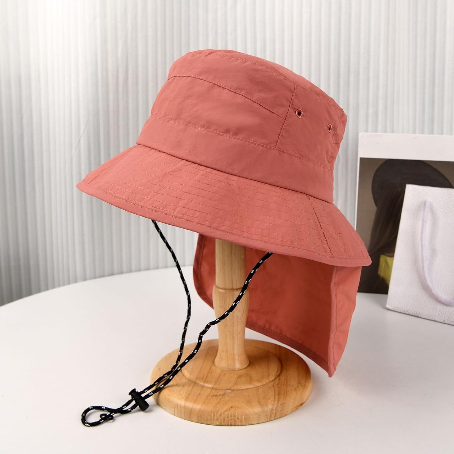 Générique Chapeau Paille Femme Soleil Canotier Casquette Beige Bob Queue De Cheval Anti-UV Bobs Anti UV 50 Casquettes Visières Ete Pliable Mariage - Image 3