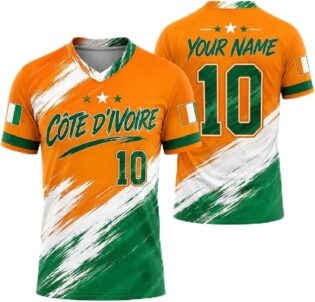 71bcztw710L._AC_SL1500_.jpg Personnalisation Maillot de Foot Enfant Adultes pour Supporters Coupe du Monde 2026, Personnalisable Maillot Foot nom, numéro, pour Entraînements, Matchs