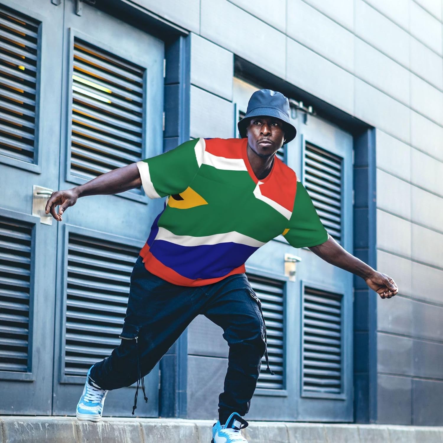 Maillot de football pour homme avec drapeau de l'Afrique du Sud, respirant, séchage rapide, pour les matchs d'entraînement de printemps - Image 3