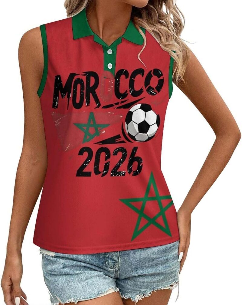 Maillot Foot Femmes Maillot de Foot Cadeaux des Fans T-Shirt Haut sans Manche Femme Plusieurs Modéle Disponible T-Shirt Fan de Supporter Mode T-Shirts Sport Impression 3D Haut d’Entraînement Fitness