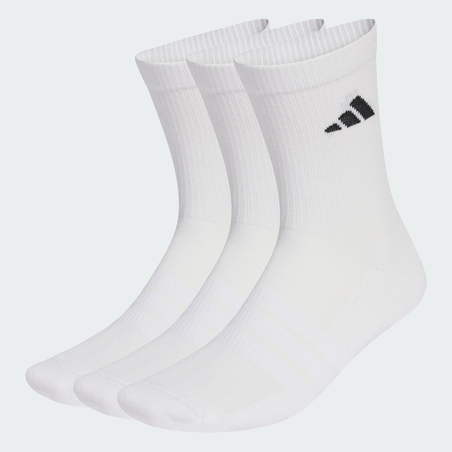 adidas Unisex CHAUSSETTES MI-MOLLET SPORTSWEAR REMBOURRÉES (3 PAIRES) - Image 3