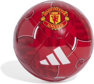 adidas Manchester United Home Club Ballon Ballon Mixte Adulte, Rouge, 38 EU