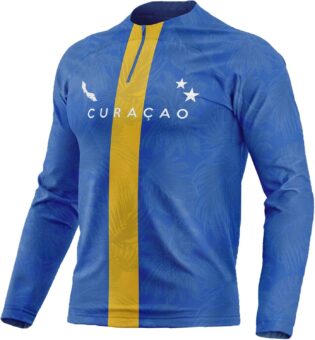 Maillot Curaçao Football CR-41 Manches Longues