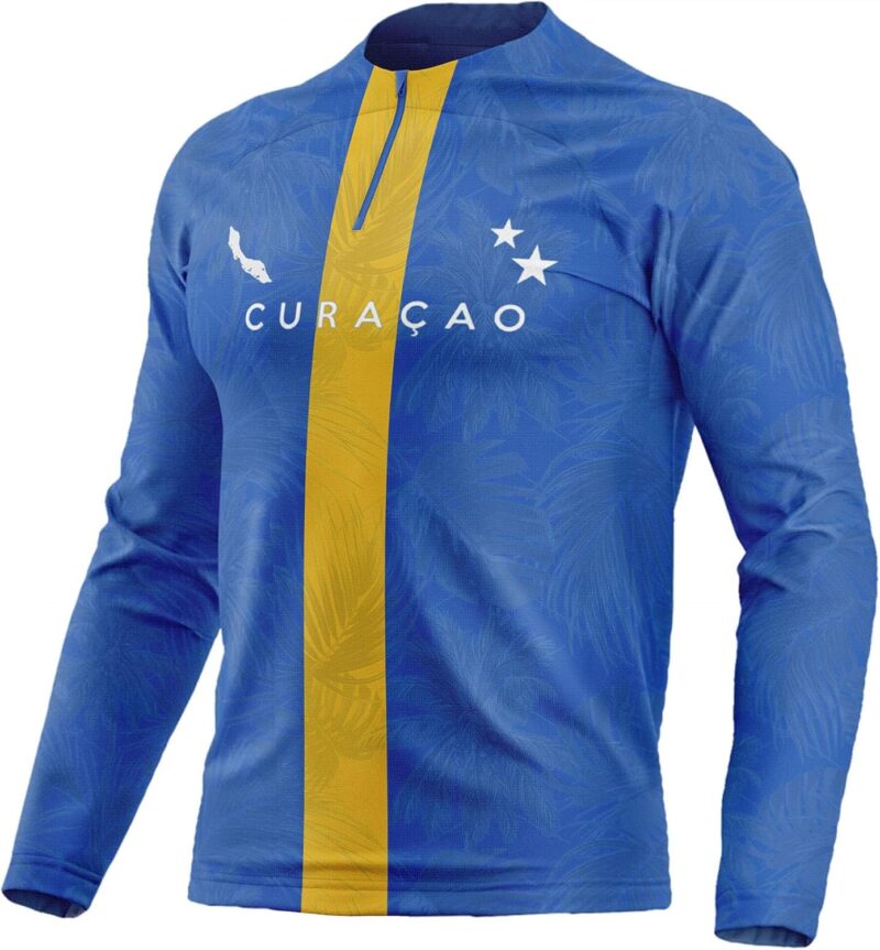 Maillot Curaçao Football CR-41 Manches Longues