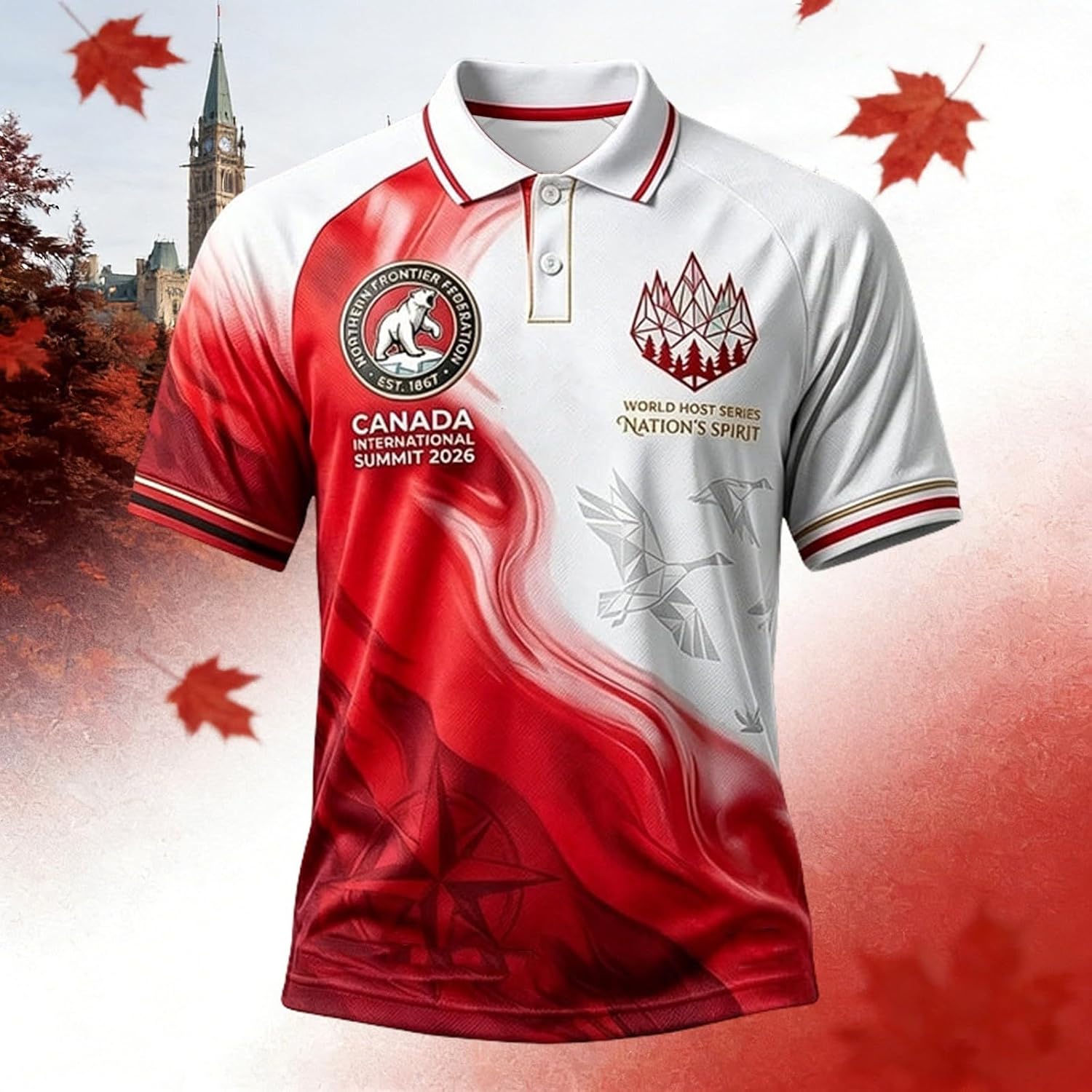 Maillot Foot - Maillot Canada Apparel pour Équipe de Supporters Respirant et Coupe Classique - Image 2