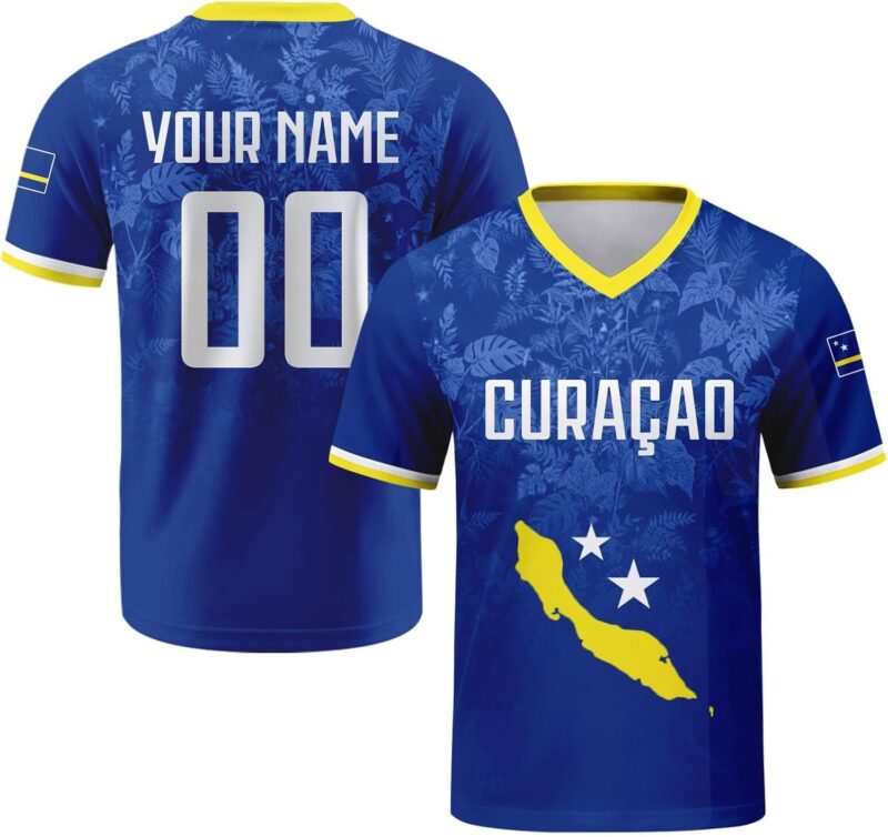 Personnalisable Maillot de Football avec nom et numéro, Tenue d'équipe Street Mixte Homme et Femme, Uniforme Sport pour Supporters de Football internationaux