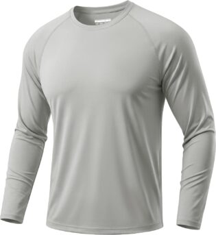 71rxssHS8tL._AC_SL1500_.jpg TACVASEN T Shirt Anti UV Homme Manche Longue Haut de Sport à Séchage Rapide Tops d'extérieur en Col Rond
