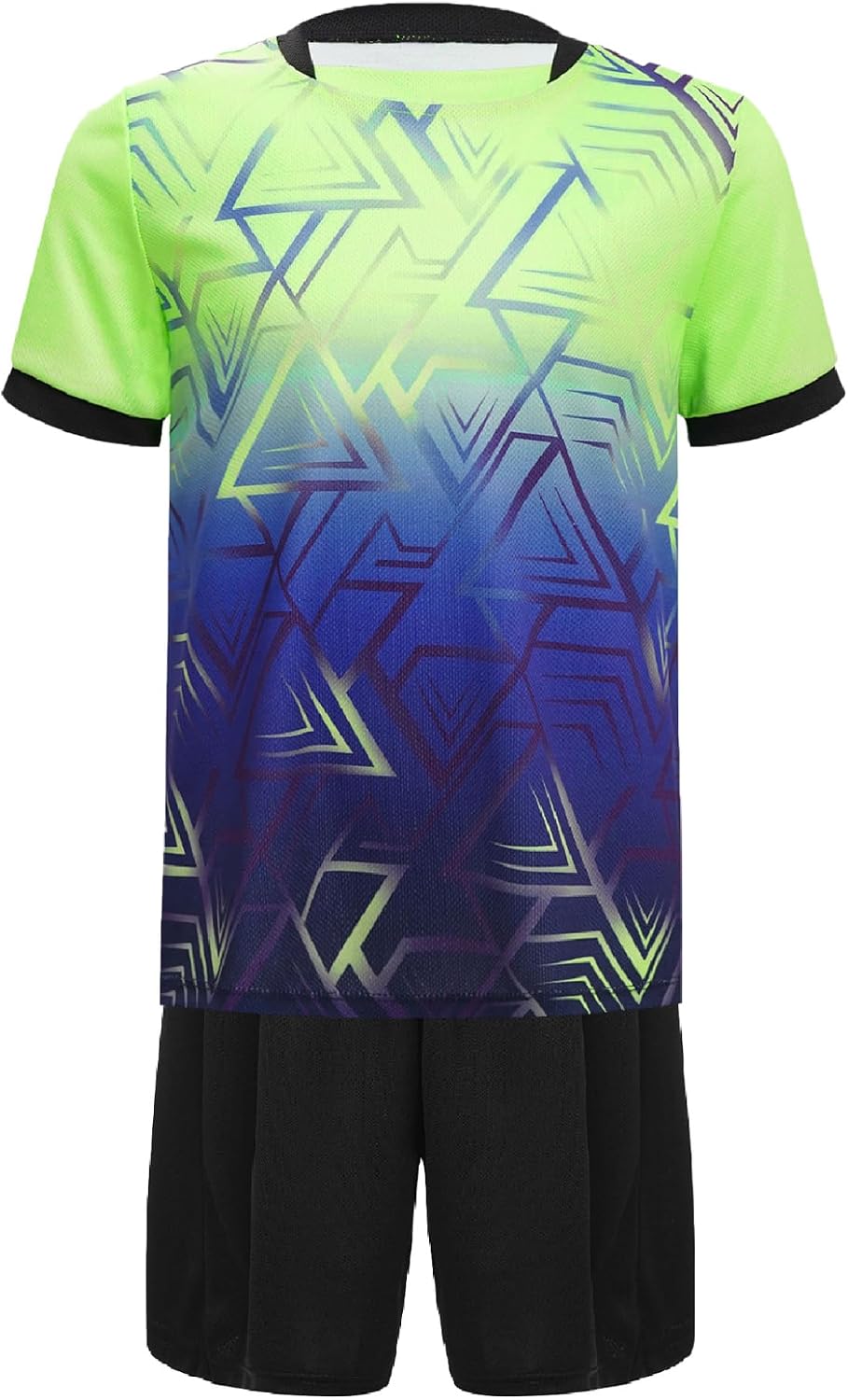 Ensemble Vêtements Football Enfant Garçon Manches Courtes Maillot de Foot France Shorty Sport Survêtement 5-14 Ans - Image 3