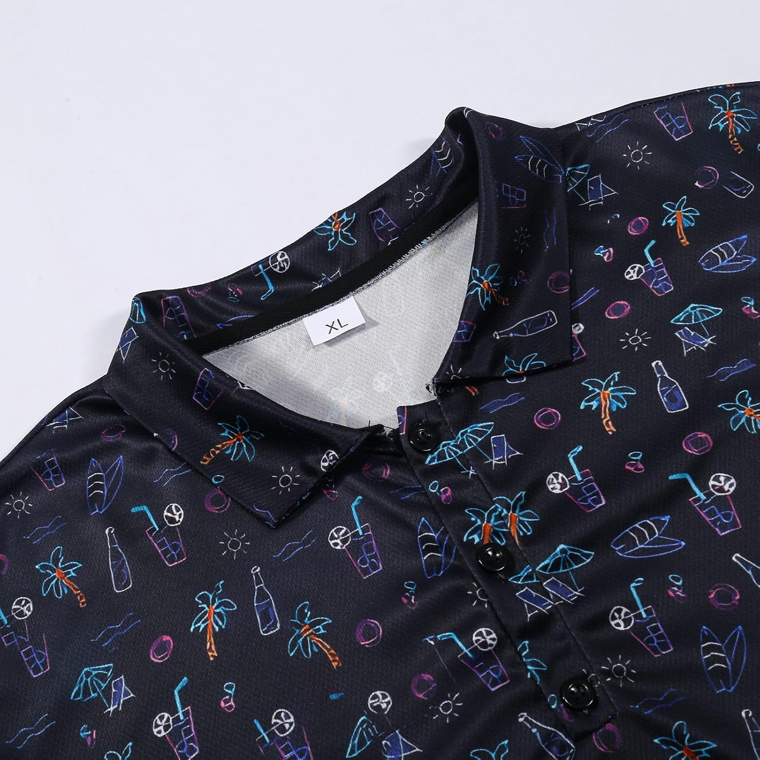 Générique Chemise d'été à pour Homme imprimé rétro Manches Courtes - Image 4