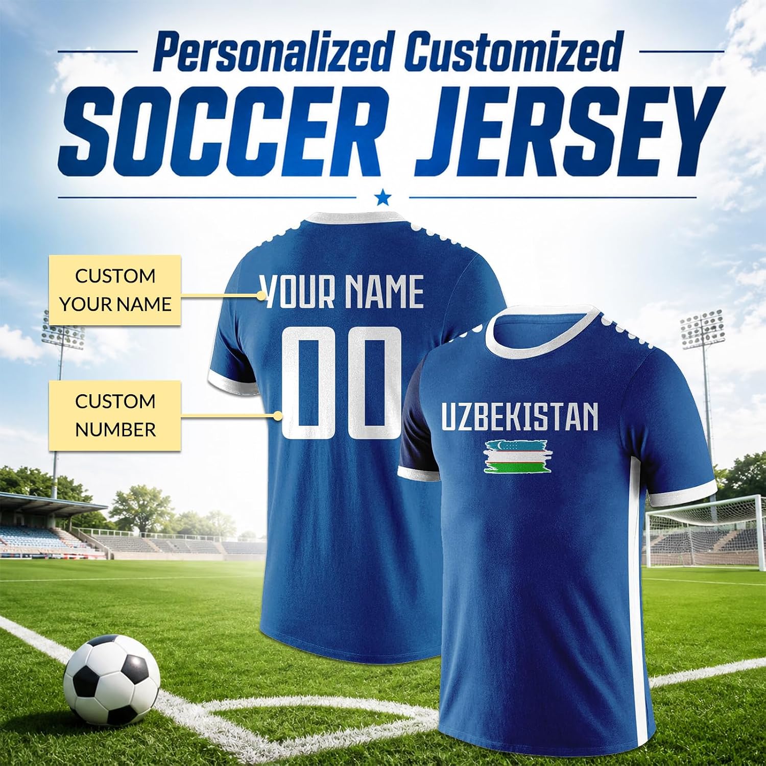 Maillot de Foot personnalisé pour Coupe du Monde 2026 pour Homme Femme Enfant avec nom numéro - Image 2