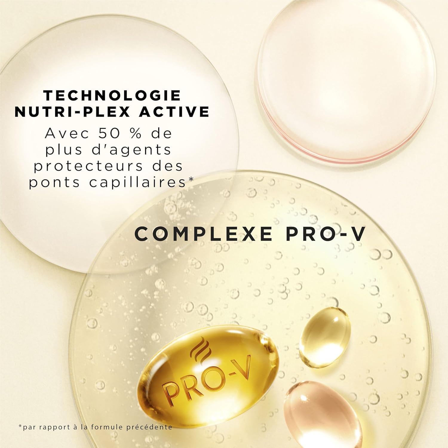 Pantene Pro-V Lisse & Soyeux Masque Keratin Protect 300ml Pour Cheveux Frisés Secs. 72h cheveux lisses brillants. Formule Pro-V et technologie Active Nutri-Plex se réfère aux ingrédients - Image 4