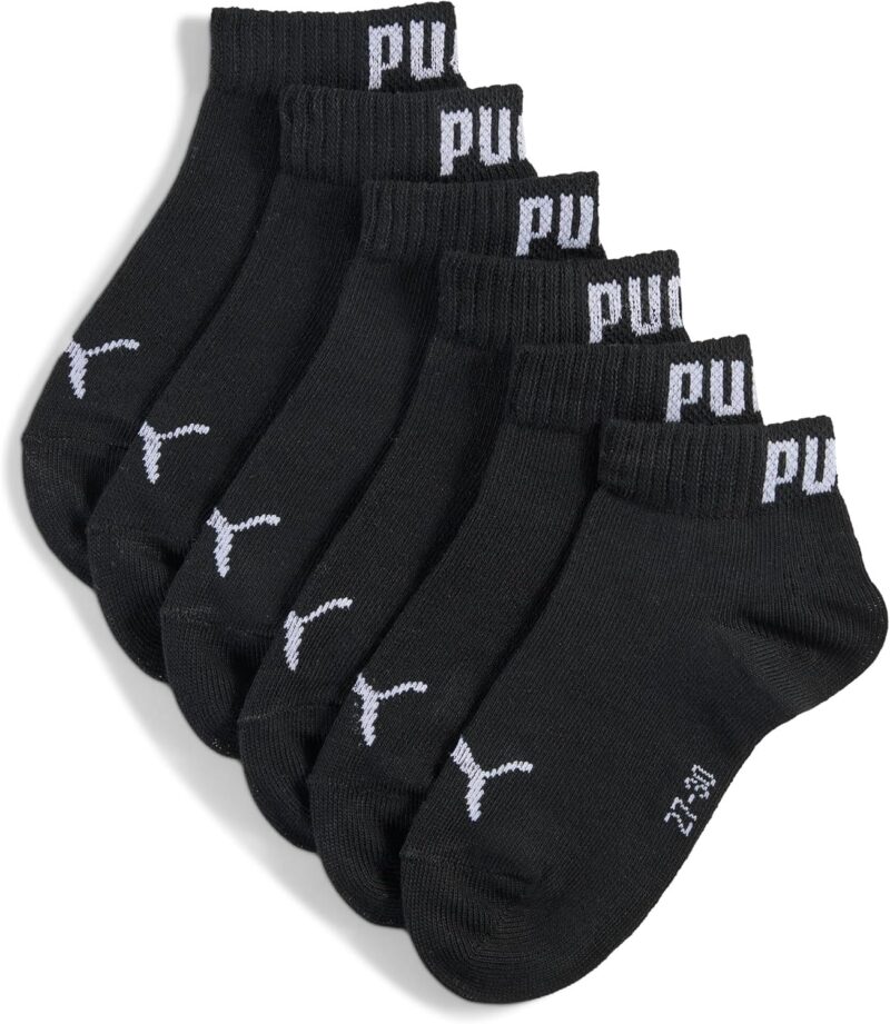 PUMA Quarter Recycled Cotton Chaussettes Mixte enfant (lot de 3)