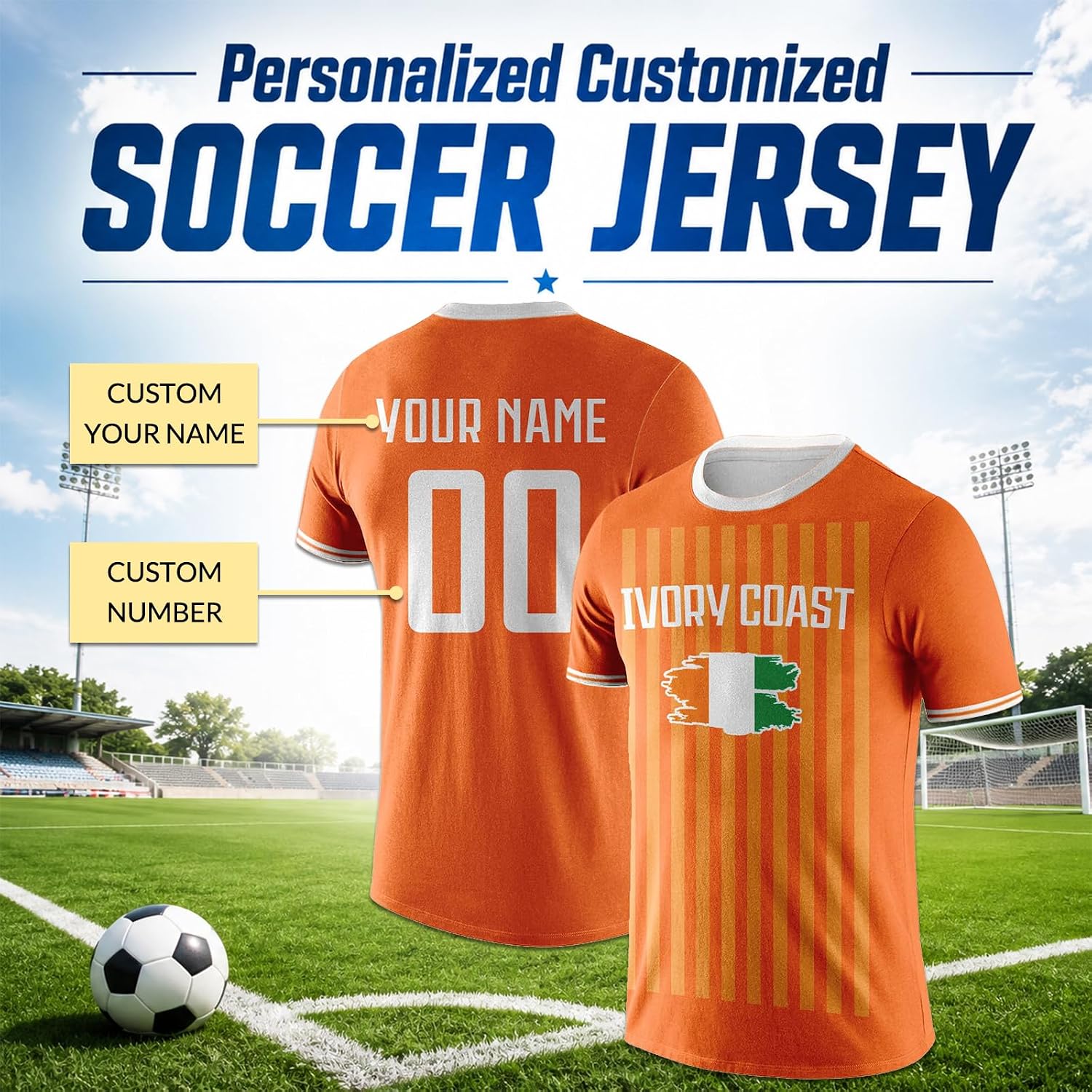Maillot de Foot personnalisé pour Coupe du Monde 2026 pour Homme Femme Enfant avec nom numéro - Image 2
