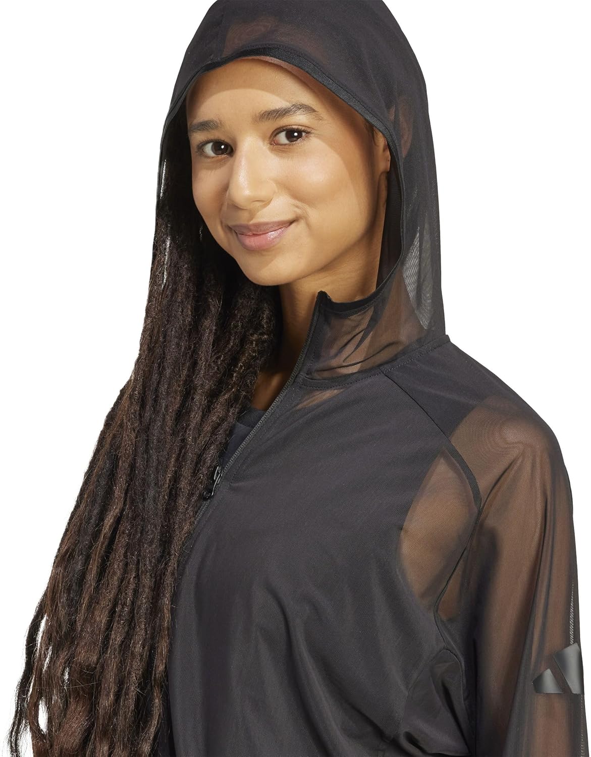 adidas Soft Lux Mesh Full-zip Hoodie Haut à capuche Femme (lot de 1) - Image 4