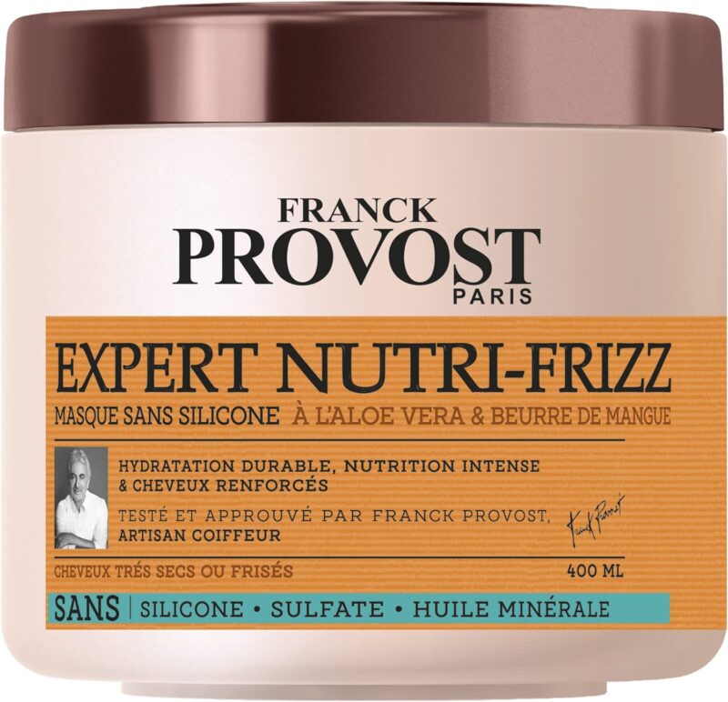 Franck Provost Masque Sans Silicone Sans Sulfate Expert Nutri-Frizz 400ml
