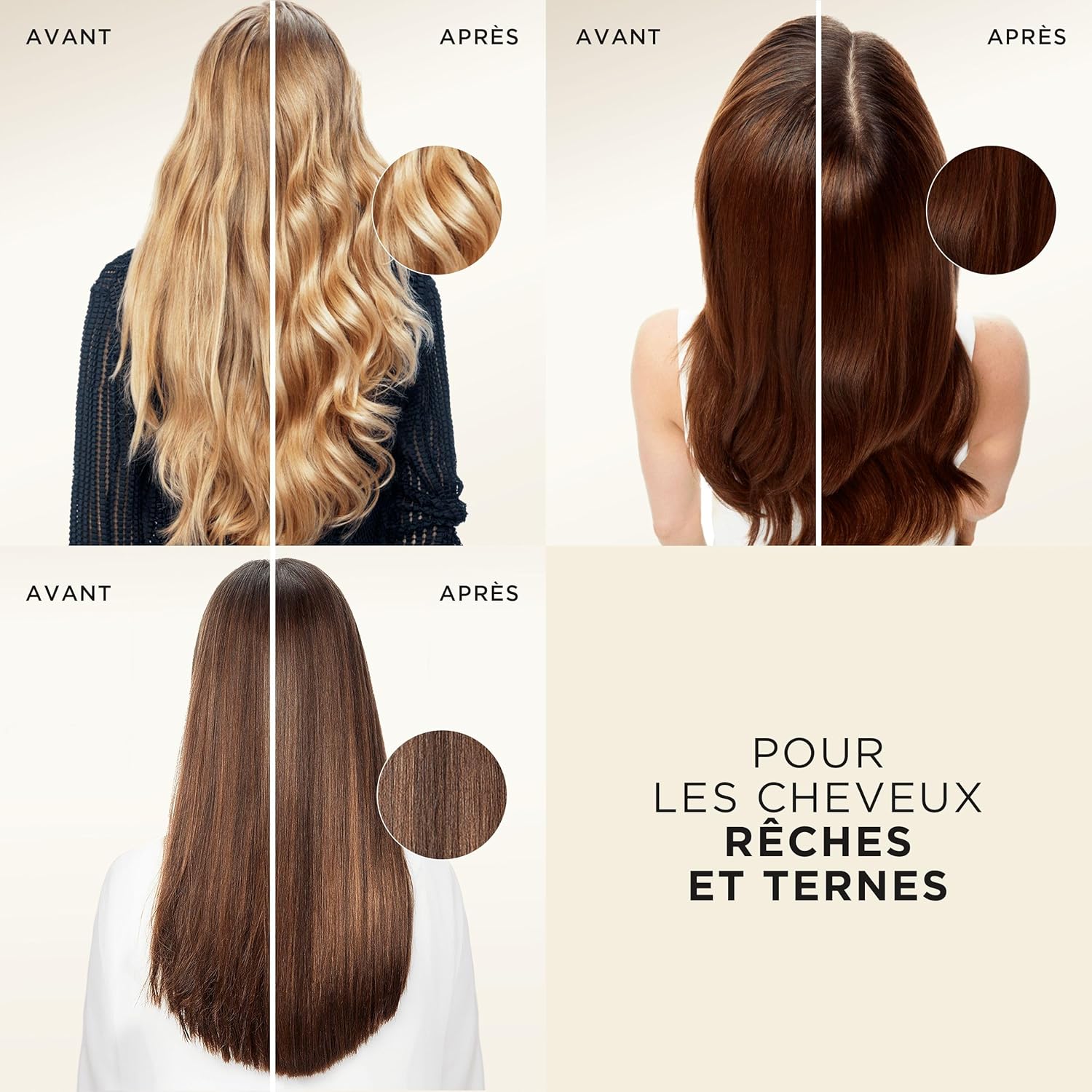 Pantene Pro-V Lisse & Soyeux Masque Keratin Protect 300ml Pour Cheveux Frisés Secs. 72h cheveux lisses brillants. Formule Pro-V et technologie Active Nutri-Plex se réfère aux ingrédients - Image 2
