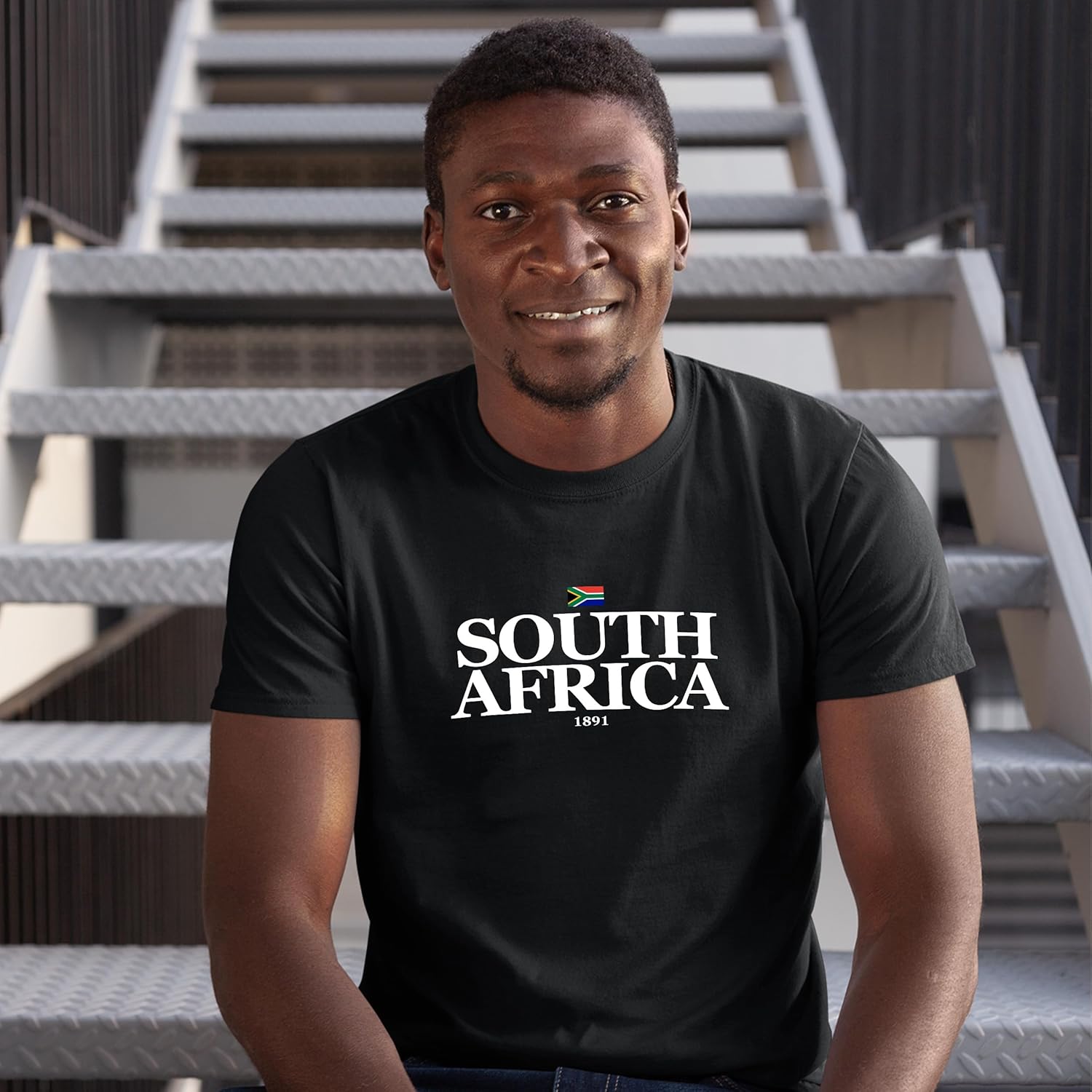 T-shirt rétro Afrique du Sud 1891 pour homme - Football supporters du monde - Image 3