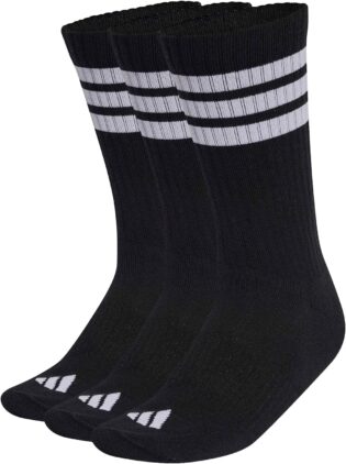 81cBs6WgccL._AC_SL1500_.jpg adidas Unisex Lot de 3 paires de chaussettes mi-mollet rembourrées 3 bandes