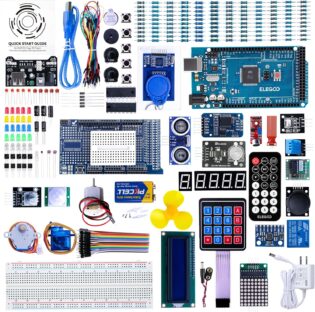 81oDB0Y2PL._AC_SL1500_.jpg ELEGOO Mega R3 Kit de Démarrage Ultime Le Plus Complet avec Manuel d'Utilisation Français pour Débutants et Professionnels Compatible avec Arduino IDE