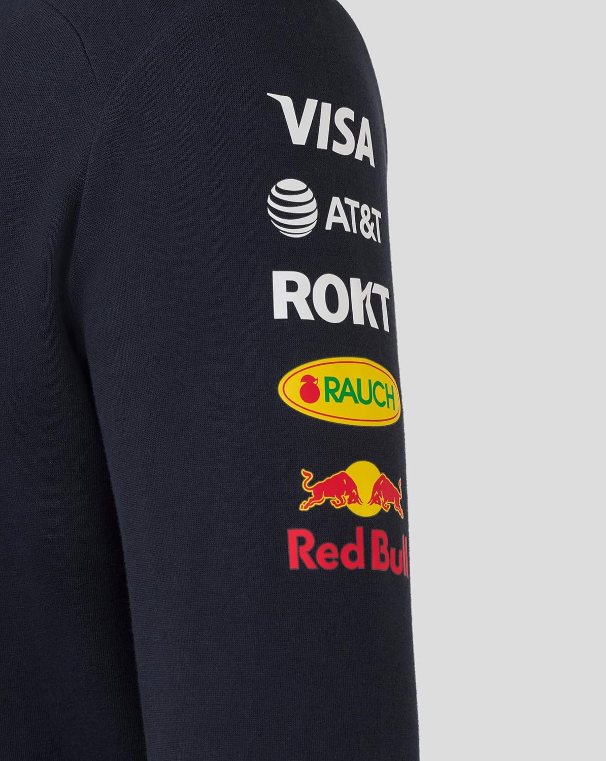 Castore Red Bull Racing F1 2025 Team Sweatshirt à Capuche Complet avec Fermeture Éclair, bleu marine, S - Image 4