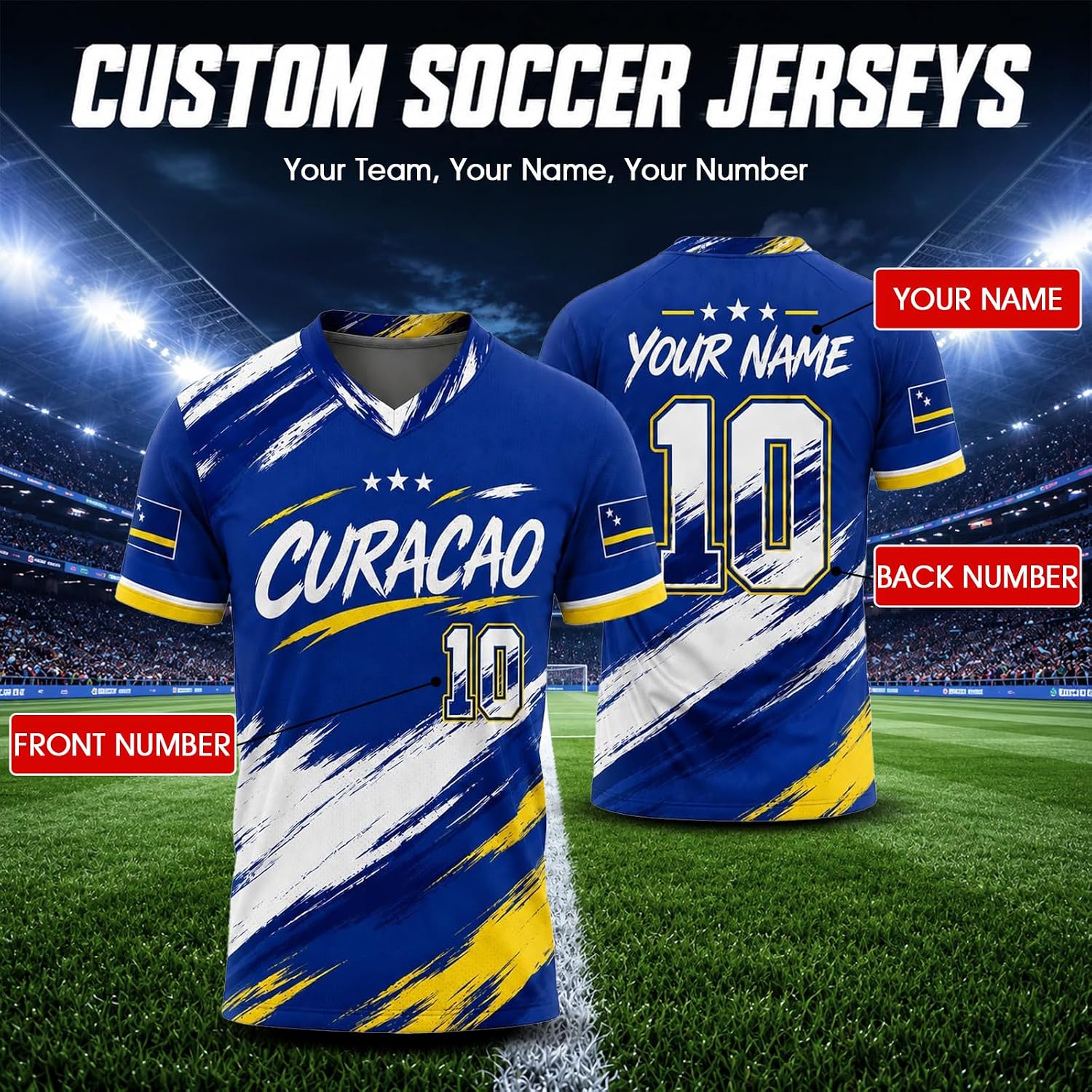 Maillot de Foot personnalisé pour Coupe du Monde 2026 Homme Femme Enfant - Image 2