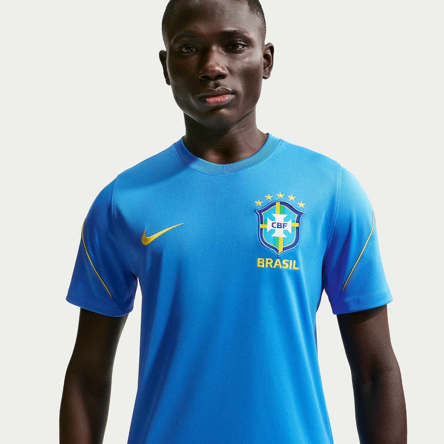 Nike Brésil Strike Haut À Manches Courtes Nike Football Dri-fit pour Homme T-Shirt à Manches Courtes Homme - Image 4