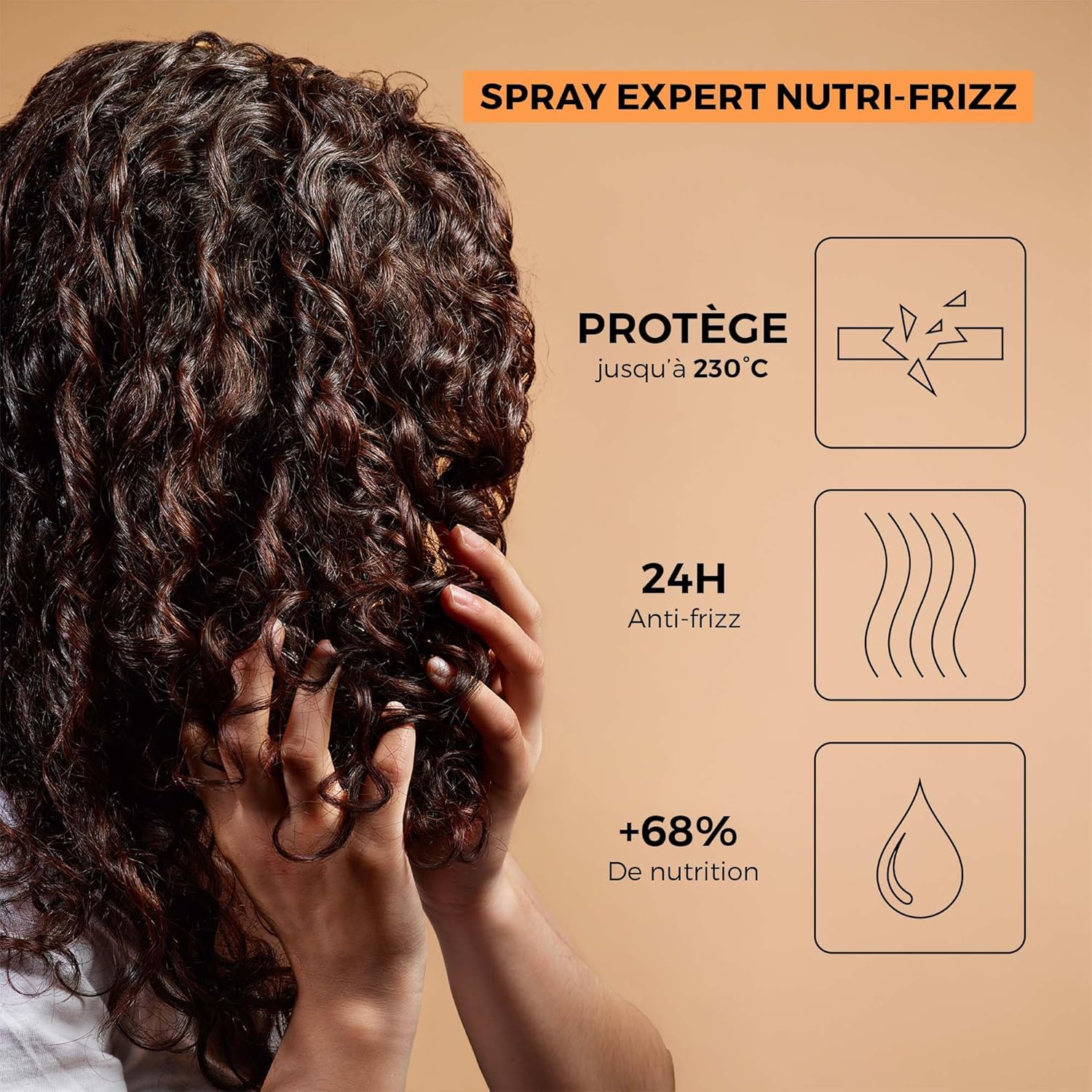 Franck Provost F. Provost Spray sans Rinçage sans Sulfate Expert Nutri-Frizz 190 ml - Image 3