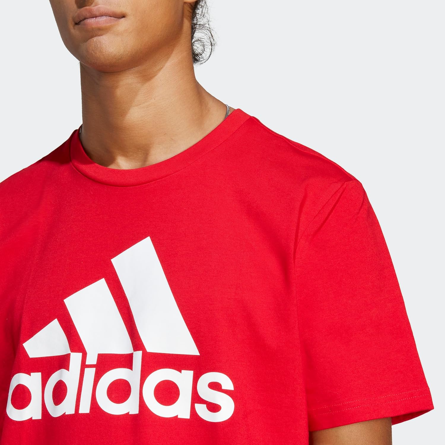 adidas Essentials Men's Single Jersey Big Logo T-Shirt - Image 4