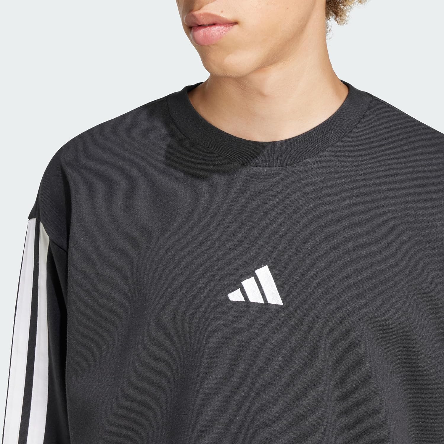 Adidas Essential Three Stripes French Terry Sweatshirt Maillot de survêtement Homme - Image 4