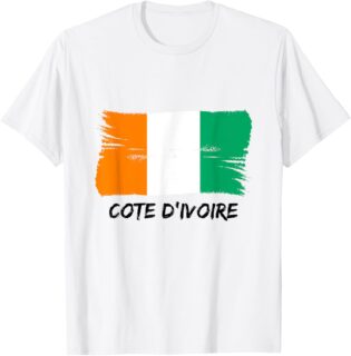 Maillot de l'équipe de l'équipe de la Côte d'Ivoire T-Shirt