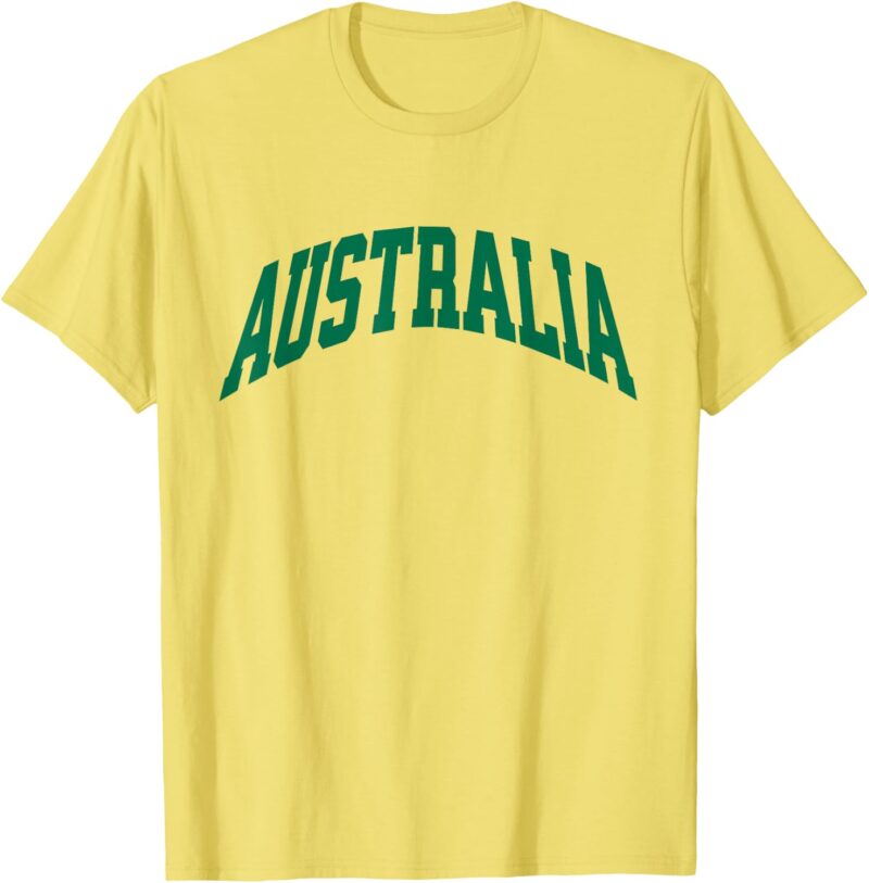 Fan de Sport de Style Universitaire Australien T-Shirt