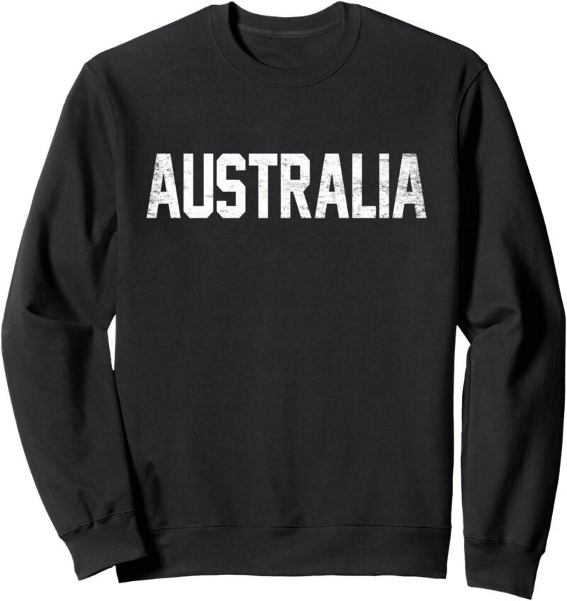 Australia Country Name Athletic Fan Sweatshirt