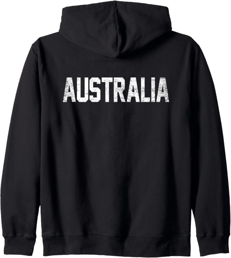 Australia Country Name Athletic Fan Sweat à Capuche