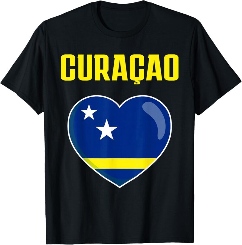 Curaçao, îles des Caraïbes, Drapeau de Curaçao T-Shirt
