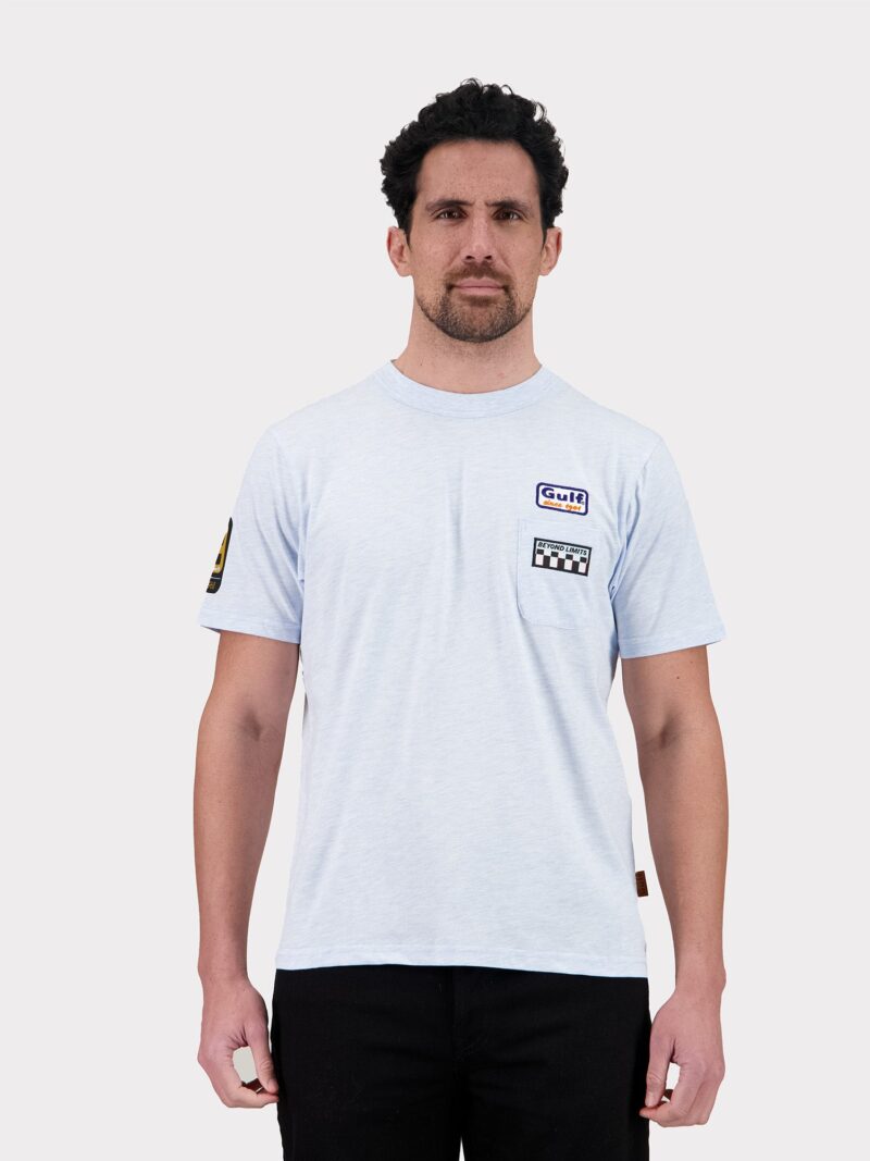 T-SHIRT POCKET BIG 9 - HEATHER SKY