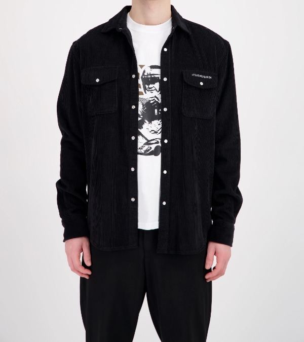 SMQ CHEMISE CORDUROY - NOIR