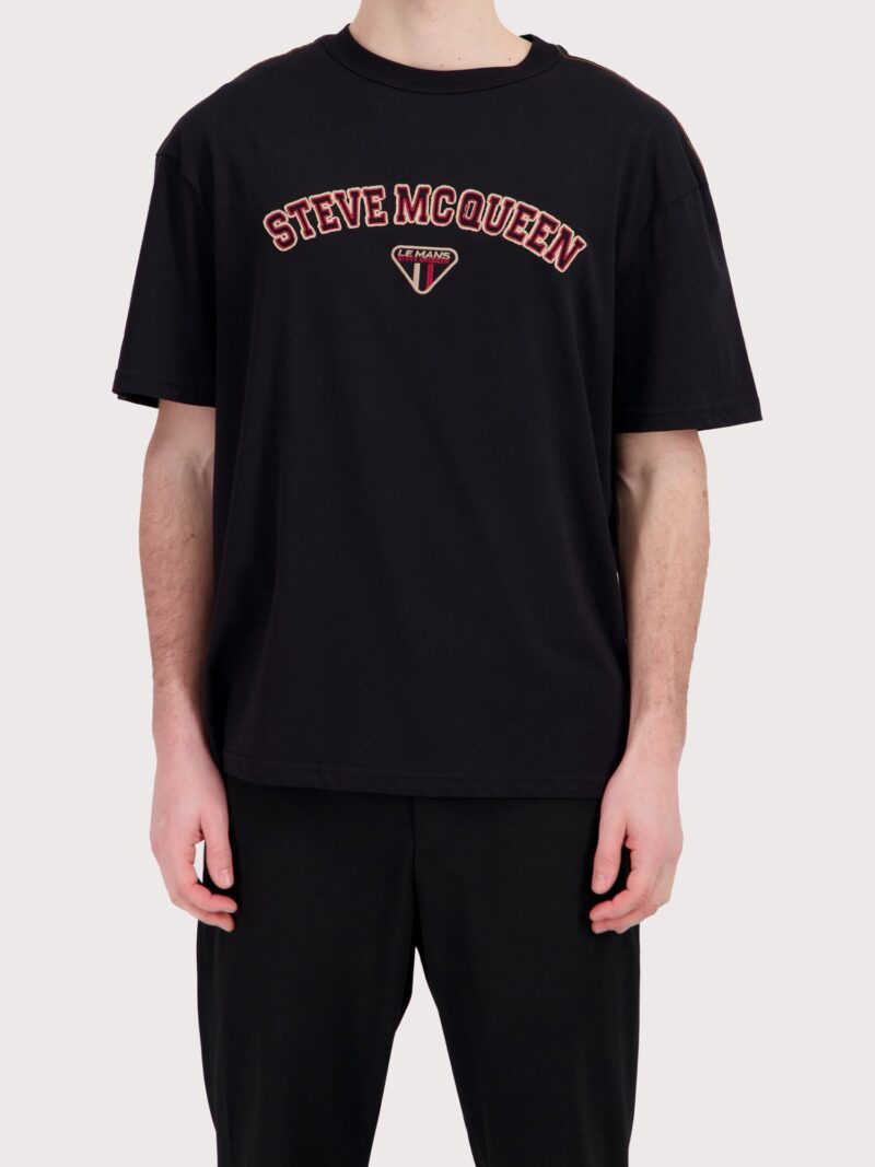 SMQ VARSITY TEE OVERSIZE - NOIR