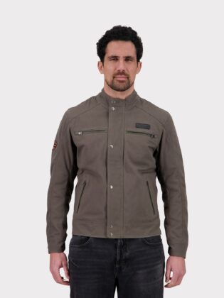 SQ251KS501-324_face.jpg JACKET CANVAS MOTOR - DARK OLIVE