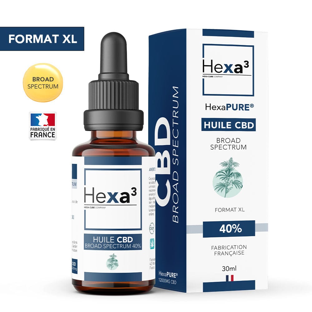 Huile CBD Broad Spectrum 40% / 12000mg, sans THC (30ml)