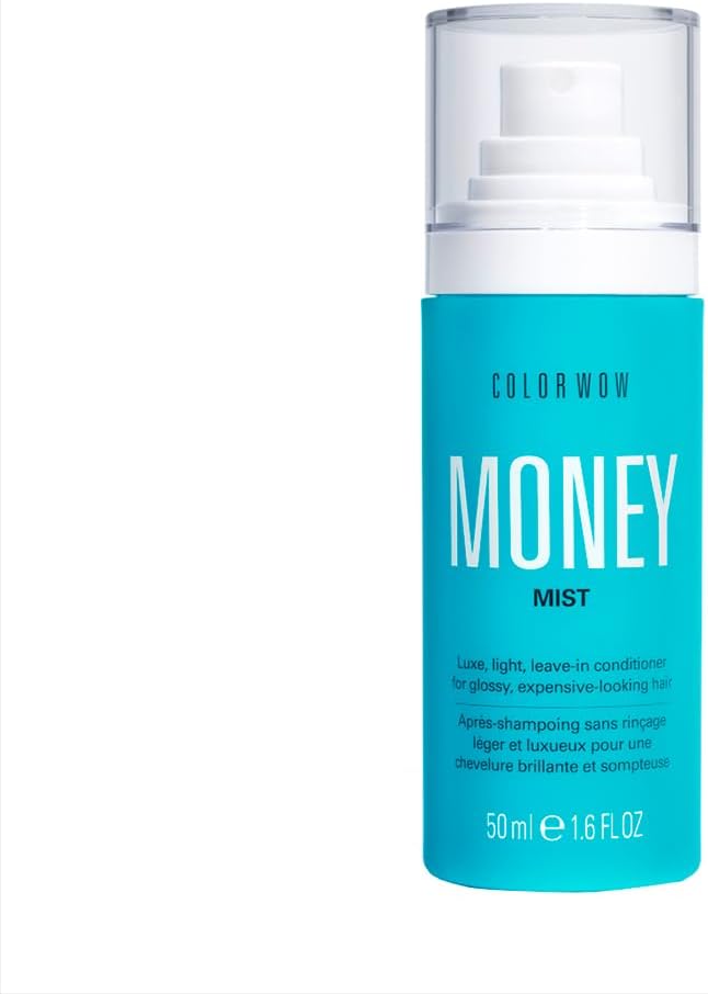 COLOR WOW - Après-Shampoing Hydratant Ultra-Léger - Démêle & Fortifie Instantanément - -69% de Casse & -81% de Frisottis - Tous Types de Cheveux - Soin Sans Rinçage Money Mist - Format Voyage 50 ml