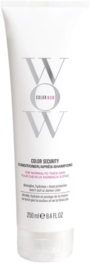 COLOR WOW - Après-Shampoing Pour Cheveux Colorés Normaux à Épais - Préserve l'Éclat de la Couleur - Laisse les Cheveux Brillants & Sains - 3 Niveaux de Protection Thermique - Color Security - 250 ml