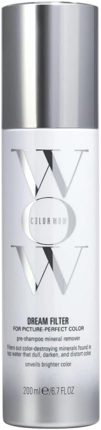 COLOR WOW - Pré-Shampoing Détox Minérale Anti-Calcaire Pour Cheveux Colorés - Préserve l'Éclat Naturel de la Couleur - Élimine les Impuretés en 3 min - Dream Filter - 200 ml