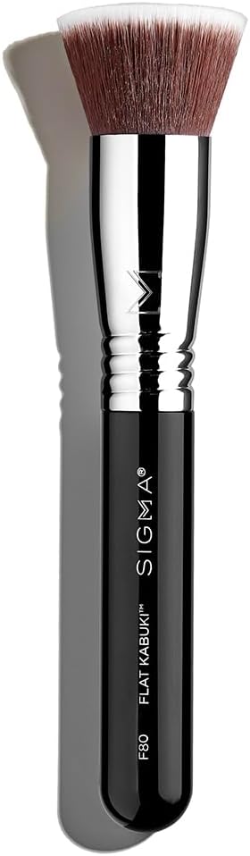41XvlSIjPwL._AC_SL1500_.jpg Sigma Beauty F80 Pinceau Kabuki à Dessus Plat - Pinceau De Maquillage Pour Fond De Teint, Poudre, Correcteur Et Contour - Pinceau De Maquillage Pour Le Visage, Pour Pointiller Et Estomper