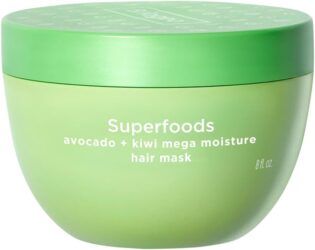 Briogeo Superfoods Masque Hydratant à l'Avocat et au Kiwi - Sans Protéines, Hydratation Profonde, Améliore la Brillance, Végétalien, Sans Phtalates et Paraben - 240 ml