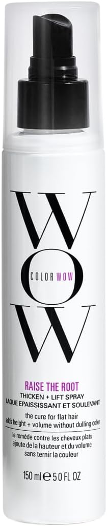 COLOR WOW - Spray Volume Pour Cheveux Fins & Plats - Volume Instantané Longue Durée & Tenue Flexible - Sans Effet Carton - Technologie Polymères Flexibles Translucides - Raise the Root - 150 ml